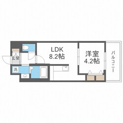 パルク クレール博多の物件間取画像